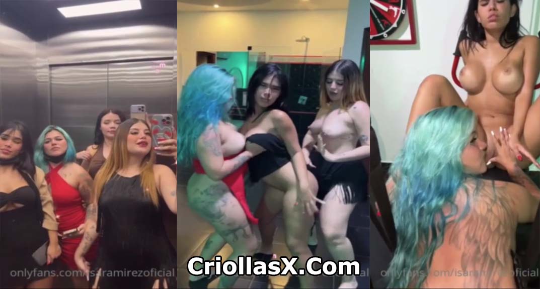 IsaRamirezOficial Colombiana de Party con sus Putas para Onlyfans Gratis